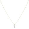 9ct Yellow Gold 0.50ct Brilliant Cut Diamond Solitaire Pendant and Chain 18"