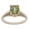 9ct Yellow Gold Green Gemstone Single Stone Ring