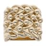 9ct Yellow Gold Four Row Keeper Ring
