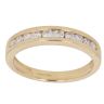 18ct Yellow Gold 0.33ct Brilliant Cut Diamond Half Eternity Ring
