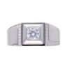 Silver Cubic Zirconia Signet Ring by Icesia
