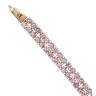 9ct Yellow Gold Amethyst Bracelet 7.5"