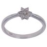 18ct White Gold 0.15ct Brilliant Cut Diamond Cluster Ring