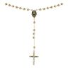 14ct Yellow And White Gold Rosary Beads With Crucifix 26"