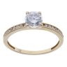 9ct Yellow Gold Cubic Zirconia Solitaire Ring