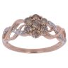 9ct Rose Gold 0.85ct Brilliant Cut Diamond Cluster Ring