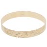 9ct Yellow Gold Patterned Swirl Bangle