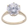 9ct Yellow Gold Cubic Zirconia Single Stone Ring