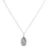 9ct White Gold St George Pendant and Chain 18"