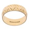 18ct Yellow Gold Patterned Wedding Band 5mm