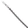 Unique & Co Stainless Steel and Black IP Plated Fancy Bracelet 8.5"