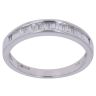 18ct White Gold 0.40ct Baguette Cut Diamond Half Eternity Ring