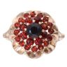 9ct Yellow Gold Garnet Cluster Ring