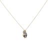 18ct Yellow Gold 0.80ct Brilliant Cut Black And Colourless Diamond Pendant And Chain 18"