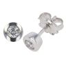 9ct White Gold 0.30ct Diamond Solitaire Stud Earrings