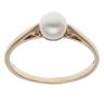 9ct Yellow Gold Pearl Single Stone Ring