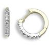 9ct Yellow and White Gold 0.25ct Diamond Earrings