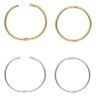 Silver and Gold Plated Sleepers Earrings Set of Two
