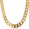 Sterling Silver Gold Plated Curb Chain 26"