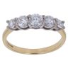18ct Yellow Gold 1.00ct Brilliant Cut Diamond Five Stone Ring