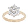 14ct Yellow Gold Cubic Zirconia Cluster Ring