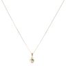 9ct Yellow Gold 0.10ct Diamond Heart Pendant and Chain 18"