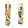 14ct Yellow Gold Monaco Classic Plain Drop Earrings