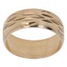9ct Yellow Gold Patterned Wedding Band 6mm