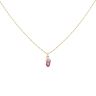 18ct Yellow Gold 0.02ct Diamond And Ruby Pendant And Chain 18"