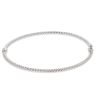 18ct White Gold Twist Hinged Bangle