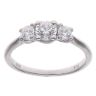 18ct White Gold 0.55ct Brilliant Cut Diamond Trilogy Ring