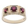 9ct Yellow Gold Garnet Signet Ring