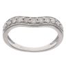 9ct White Gold 0.50ct Brilliant Cut Diamond Wishbone Ring
