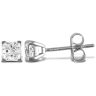 18ct White Gold 1.00ct Princess Cut 4 Claw Diamond Stud Earrings