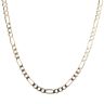 9ct Yellow Gold Figaro Plain Chain 20"