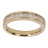 18ct Yellow Gold 0.76ct Princess Cut Diamond Half Eternity Ring