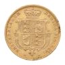 1883 Victoria Young Head UK Half Sovereign Coin