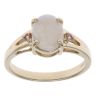 9ct Yellow Gold Ruby and Opal Ring