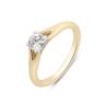 9ct Yellow Gold Split Band 0.50ct Lab Grown Diamond Solitaire Ring