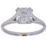 18ct White Gold 2.00ct Lab Grown Diamond Cushion Cut Solitaire Ring