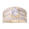 9ct Yellow Gold Cubic Zirconia Stone Set Ring