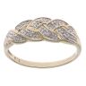 9ct Yellow Gold 0.05ct Brilliant Cut Diamond Fancy Ring