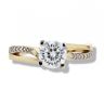 9ct Yellow Gold Cubic Zirconia Single Stone Ring
