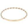 9ct Yellow Gold ID Twist Bangle