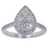 18ct White Gold 0.75ct Brilliant Cut Diamond Cluster Ring