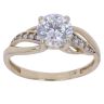 9ct Yellow Gold Cubic Zirconia Single Stone Ring