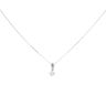 9ct White Gold Diamond Solitaire Pendant and 16" Chain by Anya Belle