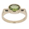 9ct Yellow Gold Peridot Single Stone Ring