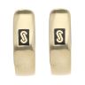 14ct Yellow Gold Monaco Classic Plain Hoop Earrings