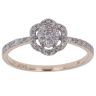 9ct Yellow Gold 0.35ct Brilliant Cut Diamond Cluster Ring